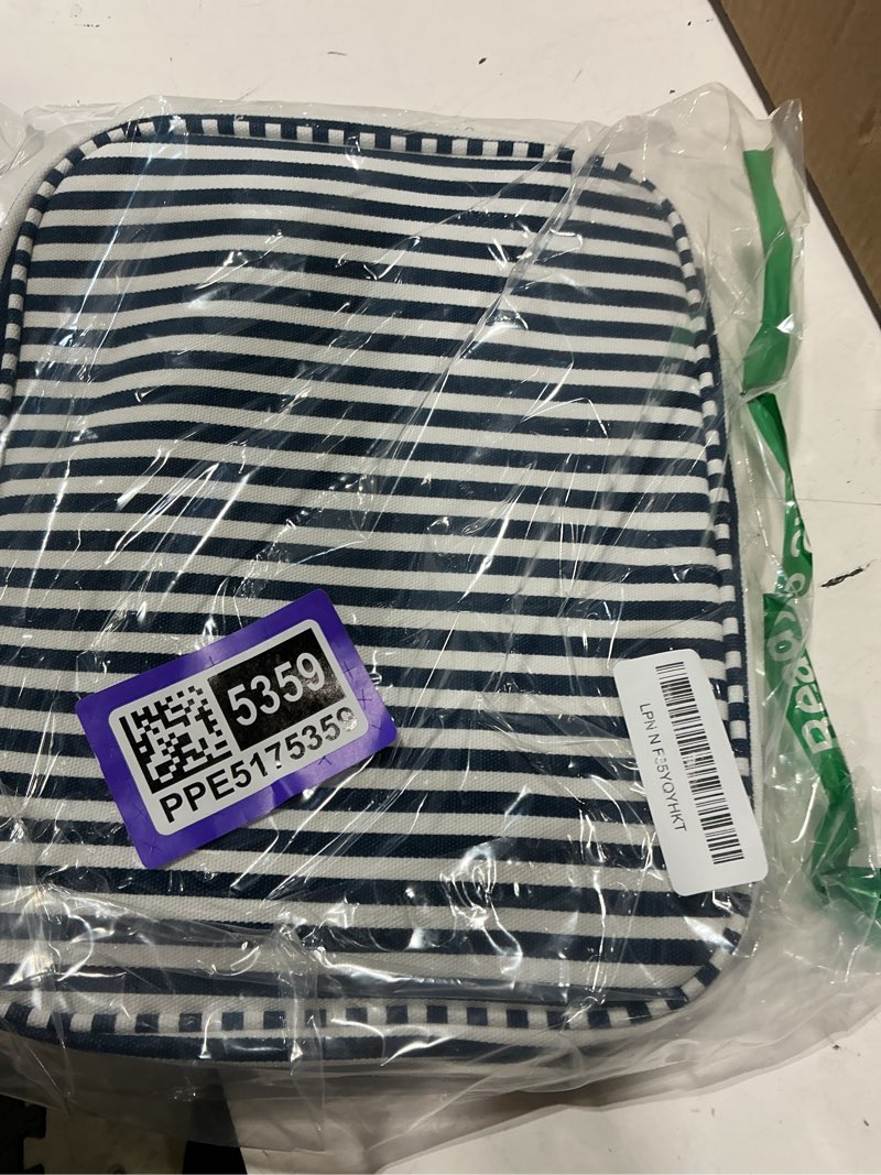 Condition photo showing New/Like New for bosidu hanging travel toiletry bag,large capacity cosmetic travel toiletry organizer for women with 4 compartments & 1 sturdy hook,perfect for travel/daily use/christmas m-navy blue