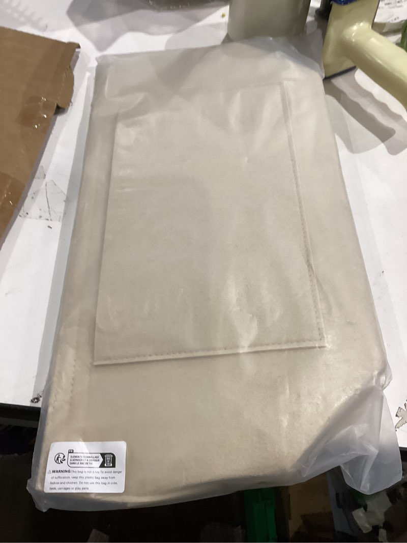 Condition photo showing New/Like New for felt purse organizer insert for longchamp le pliage l handbag insert (large, beige) large beige