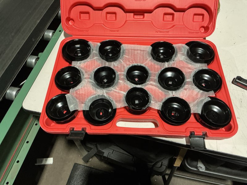 vevor oil filter socket set, 30 pcs, steel, black, 3-jam wrench