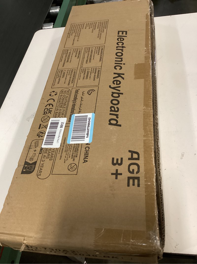 Condition photo showing New/Like New for Kids Keyboard Piano, 61 Keys Electric Piano Keyboard for Kids with Microphone MP3 Function Led Display Educational Musical Toys Birthday Xmas Gifts for Toddlers Boys Girls Ages 3 5 7 9 12