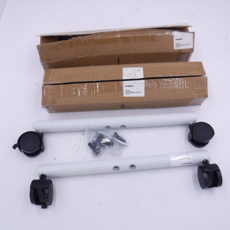 Pair of Poppin Goal Universal Foot White