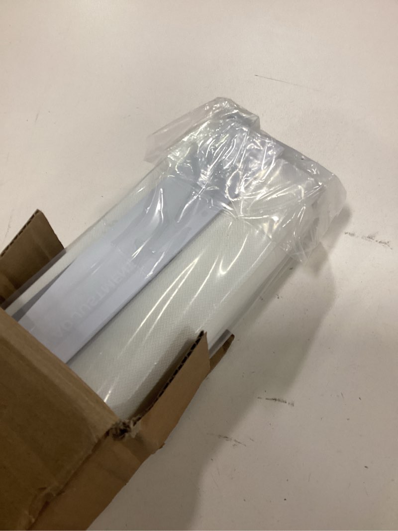 Condition photo showing New/Like New for LazBlinds No-Drill Cordless Zebra Blinds - Dual Layer Light Filtering & Room Darkening, Free-Stop Lift, Easy Install, Day & Night Privacy with Valance for Window 31" W x 72" H, White 31"W x 72"H White