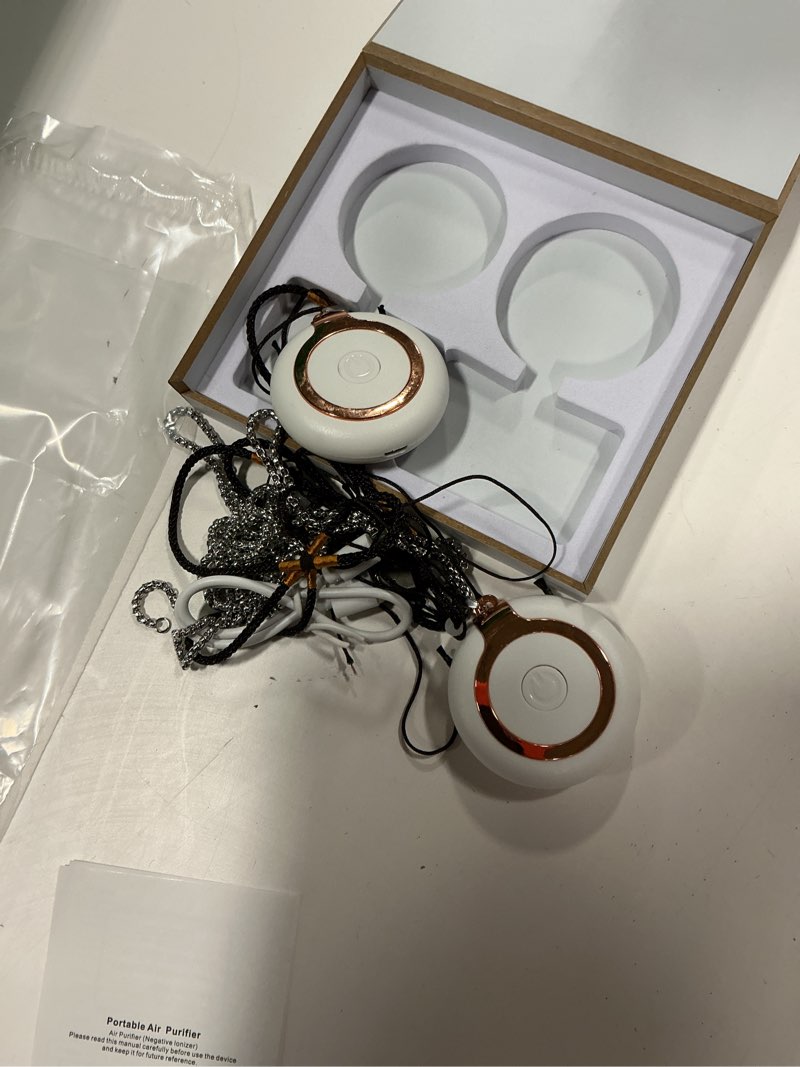 Condition photo showing As Is for ZOCALOK Rechargeable Ionizer Air Purifier, Wearable Air Purifier, Mini Necklace Air Purifier for Hom