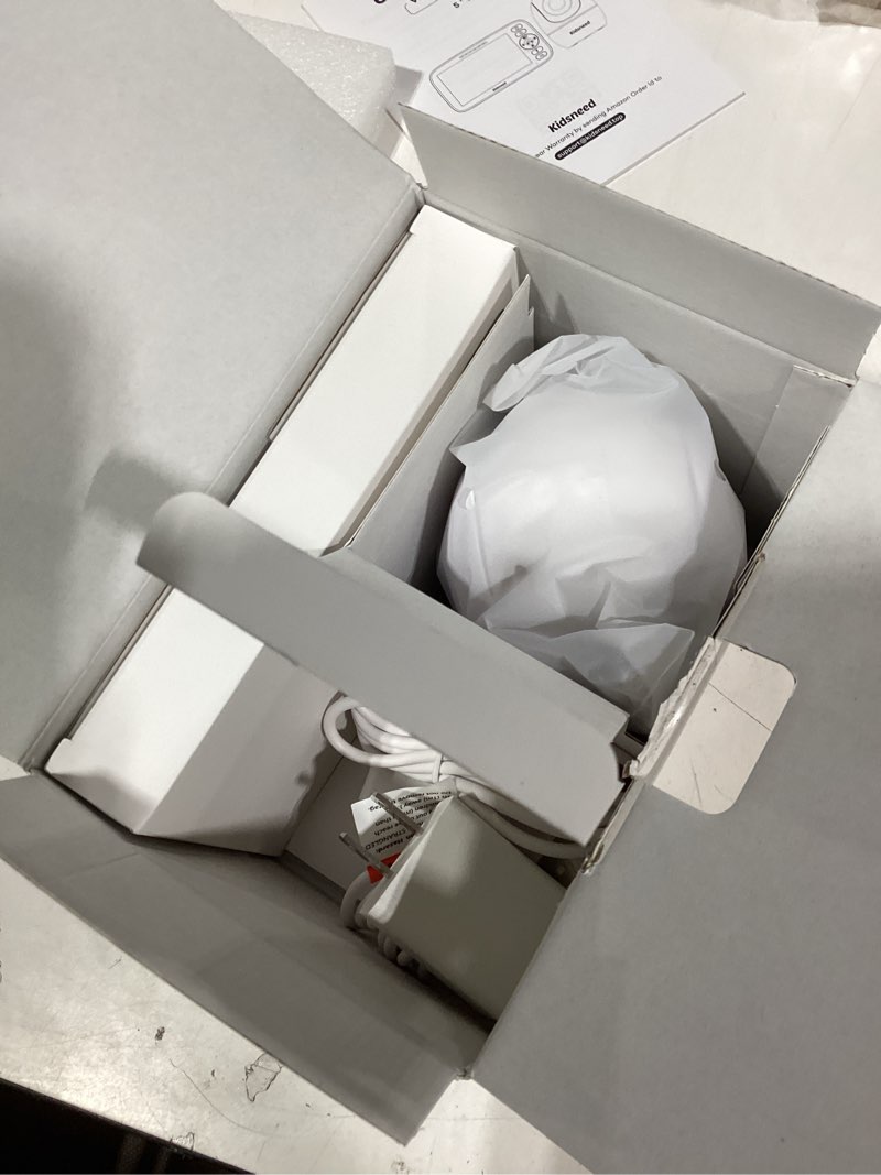 Condition photo showing New/Like New for kidsneed baby monitor with camera and audio - 5 inch 720p video baby monitor, no wifi, 48h battery life, night vision, two way talk, remote pan tilt zoom, thermal monitor?1000 ft range ?530? black1