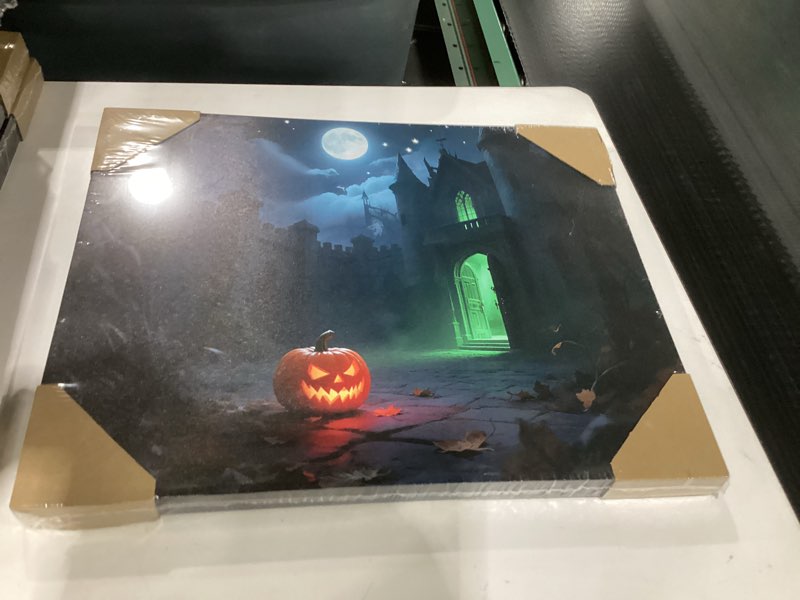 VIYYIEA framed led halloween canvas 