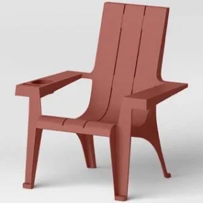 resin stackable adirondack chair cinnamon - room essentials