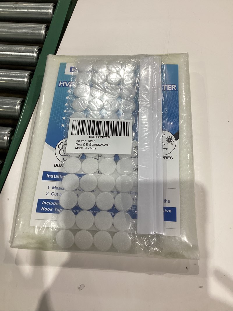 Condition photo showing New/Like New for Air Vent Filter 20x100 Inch, Cut to Fit (50+filters) Air Filter, Electrostatic Filter Media with 36 Inch Adhesive Tape and 48pcs Hooks for Air Vent, Air Conditioner, HVAC, Registers and Grilles 20" x 100"(White)