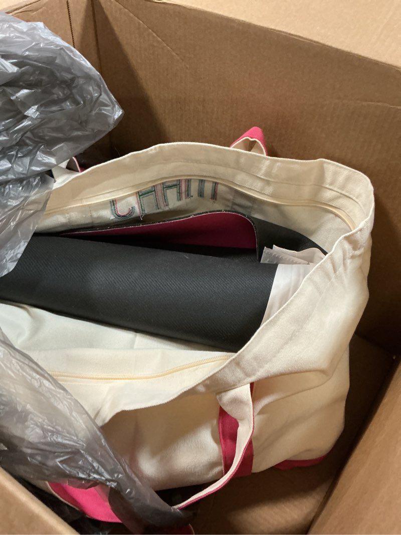 Condition photo showing As Is for Ceenna American Mahjong Set with Carrying Bag Pink 160 Tiles 4 All-in-one Color Rack Pushers Game Table Mat Plastic Mahjong Coins Complete Ma Jong Game Set