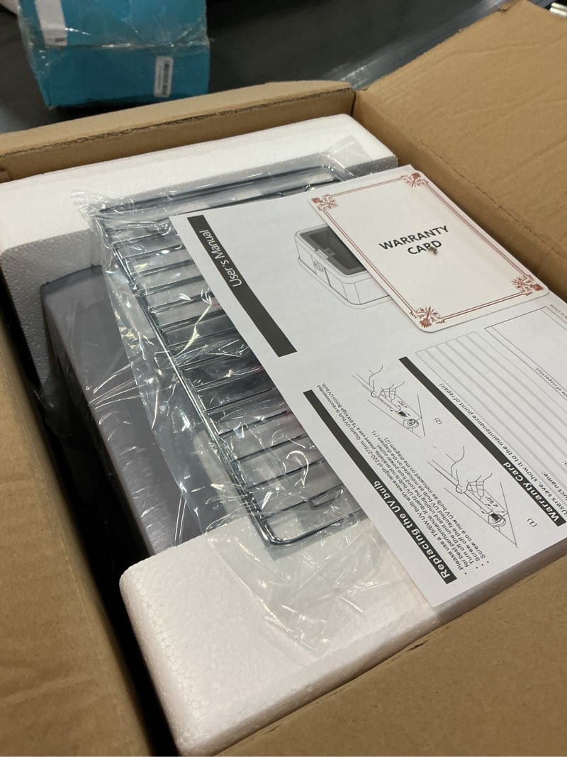 Condition photo showing Good Condition for salondepot uv sanitizer cabinet professional disinfection box 8l capacity for salon tools, manicure set, smartphones and home use (gray) light gray