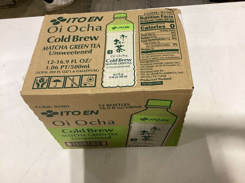 Condition photo showing Good Condition for itoen unsweetened premium green tea samplers, oicha green tea, gemaicha matcha green tea (12 packs)