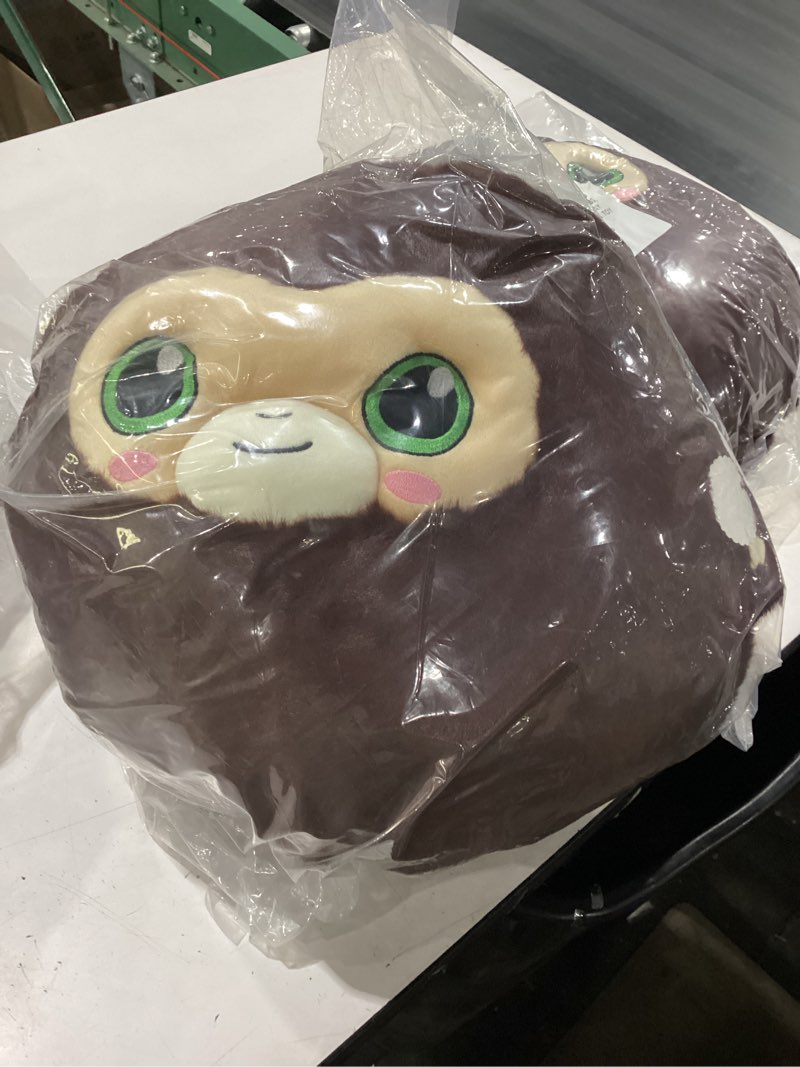 Condition photo showing New/Like New for momo puffy monkey stuffed animal (12 in) - stuffed monkey plush pillow - stuffed animal monkey toy - cute plushies peluches - plush toys stuffy - cute pillows