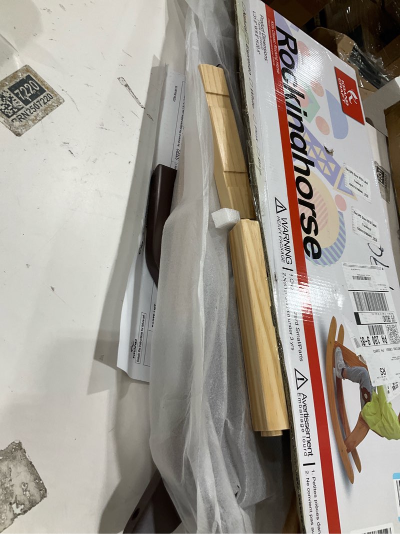 Condition photo showing Good Condition for Rocking Horse Baby Ride On Toy for Kids Wooden Classic Design with Pedal and Safe Backrest Ideal Gift for Toddlers (Classic, Espresso)