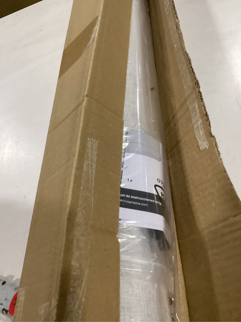 Condition photo showing Good Condition for LazBlinds No Drill Roman Shades for Windows, Cordless Blackout Window Shades with UV Protection, Polyester Fabric for Bedroom & Living Room, 31" W x 64" H, Natural Blackout - Faux Linen - Natural 31"W x 64"H