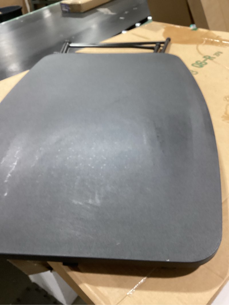 Condition photo showing As Is for Lifetime 80251 Adjustable Folding Laptop Table TV Tray, 26 Inch, White Granite White Granite 26 Inch Tray