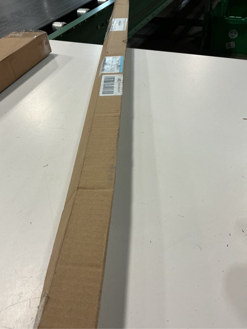 Condition photo showing New/Like New for no sectional assembly shower curtain rod 42-78 inch, 1" diameter spring long adjustable tension curtain rods for bathroom windows closet no drilling no rust, white white 42-78inch, no assembly