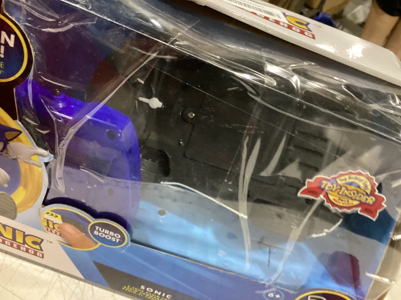 Condition photo showing As Is for nkok team sonic racing 2.4ghz radio control toy car with turbo boost - sonic the hedgehog 601, features working lights, adjustable front wheel alignment, super fun and easy, ages 6 and up