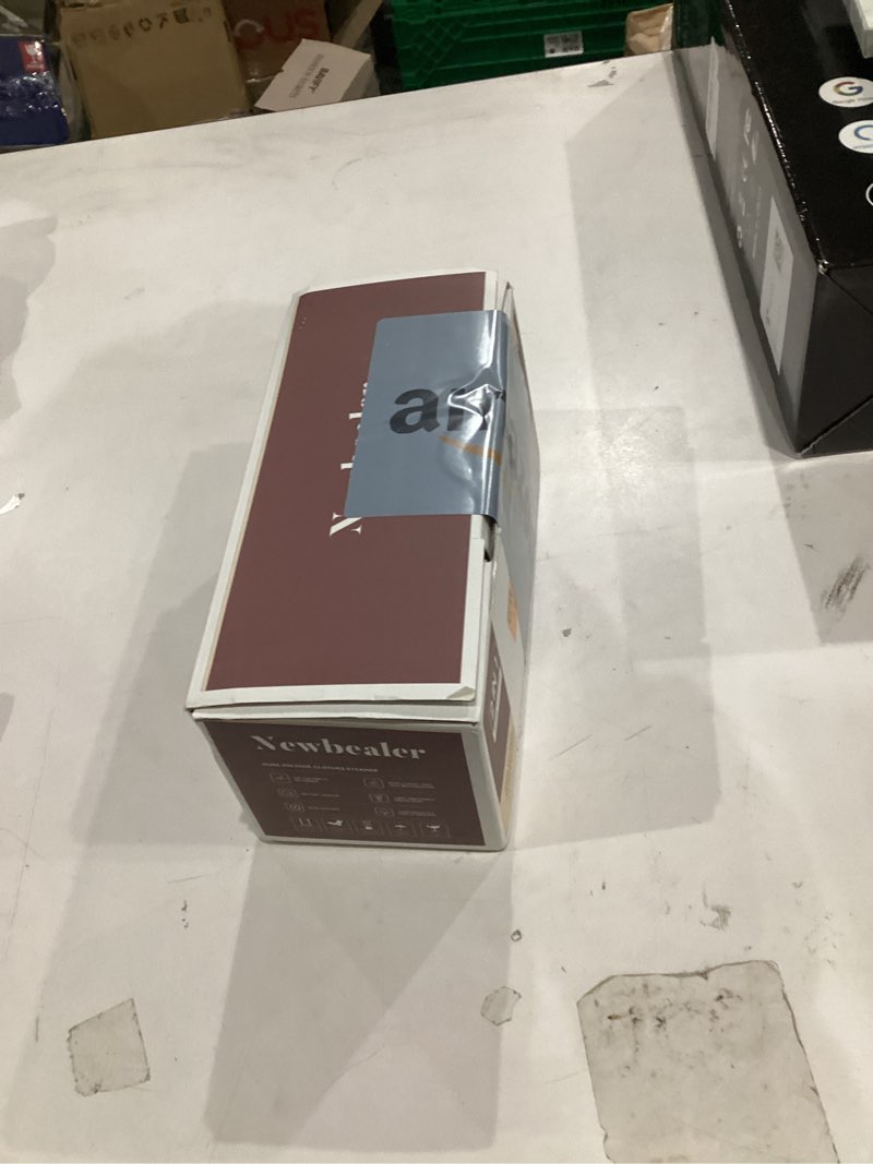 Condition photo showing New/Like New for Newbealer Professional Business Travel Steamer, 1200W High-Power Dual Voltage (100-240V), Fast 20s Heat Up for Clothes Horizontal Vertical Steaming, Foldable & Solid 1.72 lbs, 180ml (Brown) Brown (100-240V)