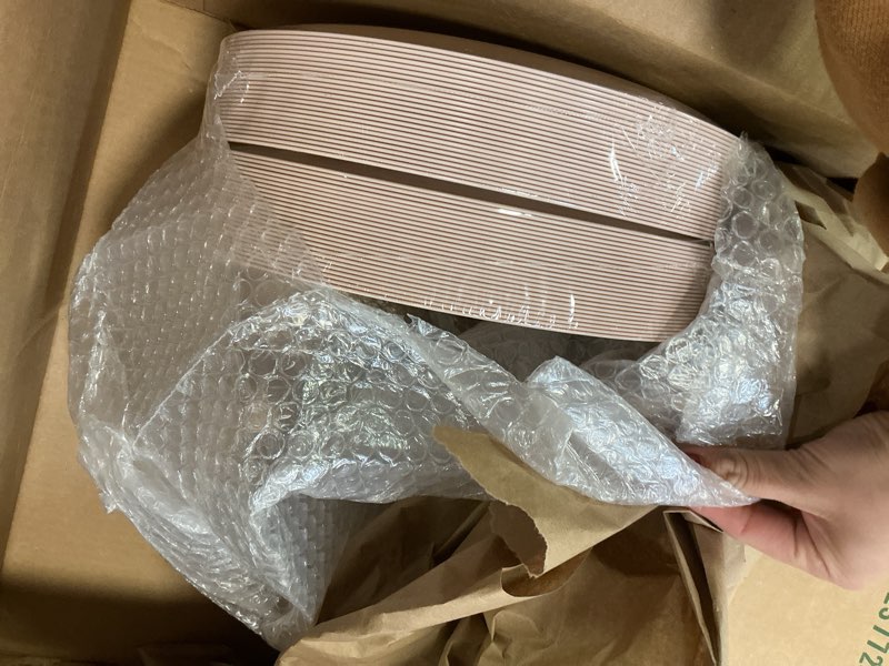 Condition photo showing Good Condition for PULOTE 100PCS Pink Plastic Plates - Heavy Duty Pink and Gold Disposable Plates for Party, Wedding & Mother’s Day, Include 50 Dinner Plates and 50 Dessert Plates
