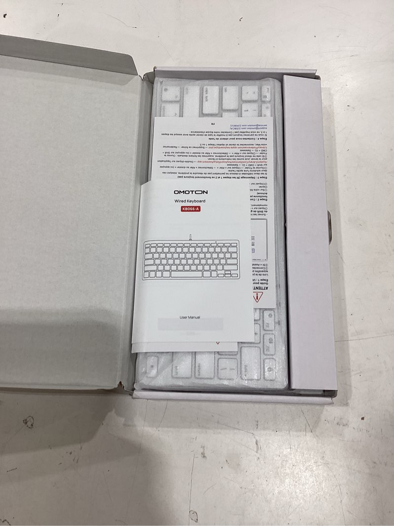 Condition photo showing New/Like New for tecknet usb wired keyboard and mouse compatible with mac, dual interface(type-c and usb a), ergonomic slim keyboard set for pc/laptop, compatible with macbook, imac, mac mini/pro, white white wired