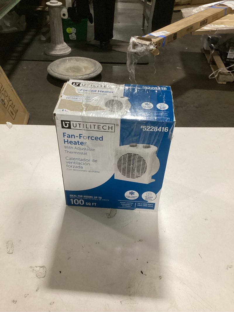 Condition photo showing Good Condition for Utilitech 1500 -Watt Fan Compact personal Indoor Electric Space Heater with Thermostat Item #5228416 | 