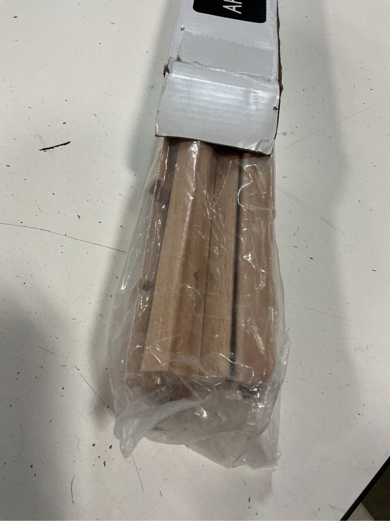Condition photo showing Good Condition for meeden wood easel stand for display: wooden display tripod stand for posters pictures paintings - wedding decor holder for welcome sign natural color
