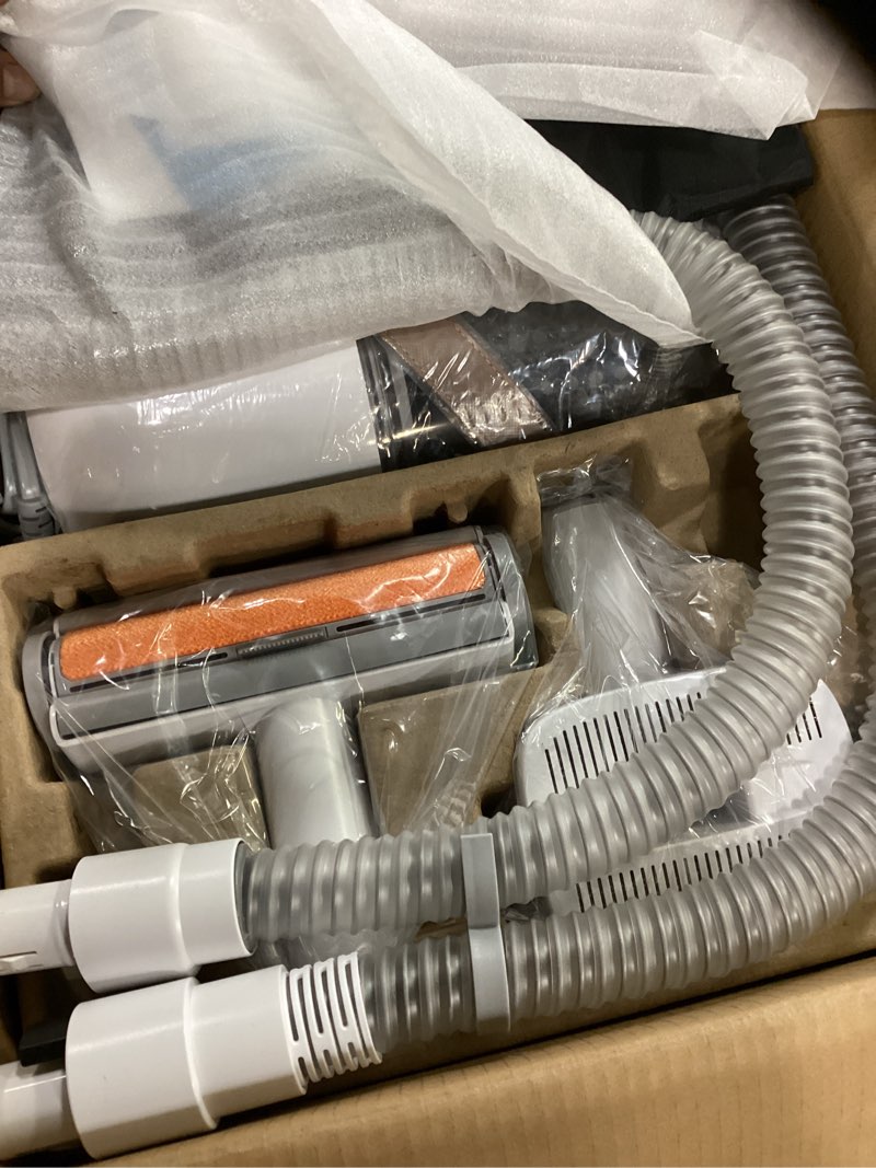 Condition photo showing New/Like New for heapets dog grooming vacuum kit - 3l vacuum with 7 tools, low noise electric clipper and brush for pet shedding at home, white