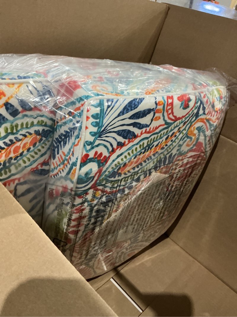 Condition photo showing Good Condition for (similar to )pillow perfect 566450 outdoor/indoor ummi tufted seat cushions (round back), pack of 2, multicolored