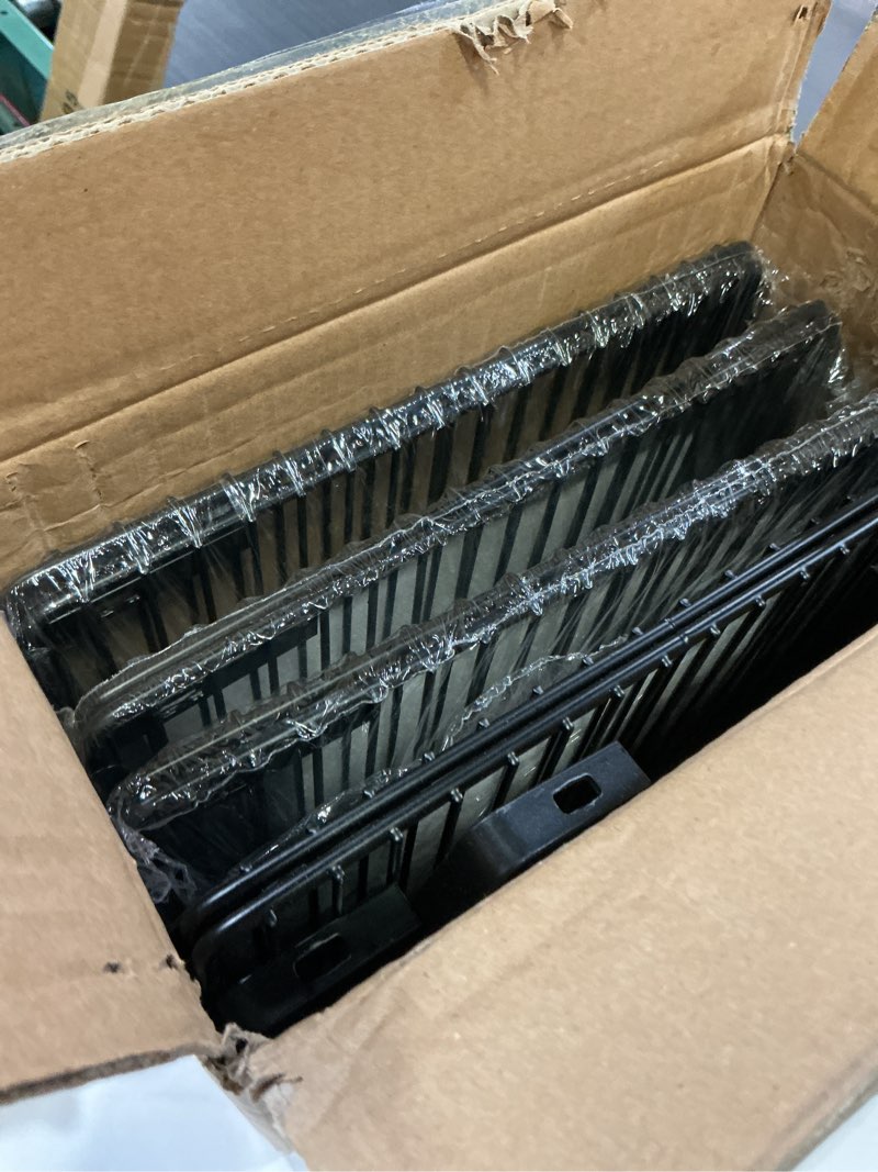 Condition photo showing Good Condition for Extendable Metal Wire Shelf Organizer - Adjustable 15-24.4in Length, Stackable Storage Rack for Kitchen/Pantry/Bathroom/Shoe Cabinet/Tool Closet (4,Black) Black 4 Pack