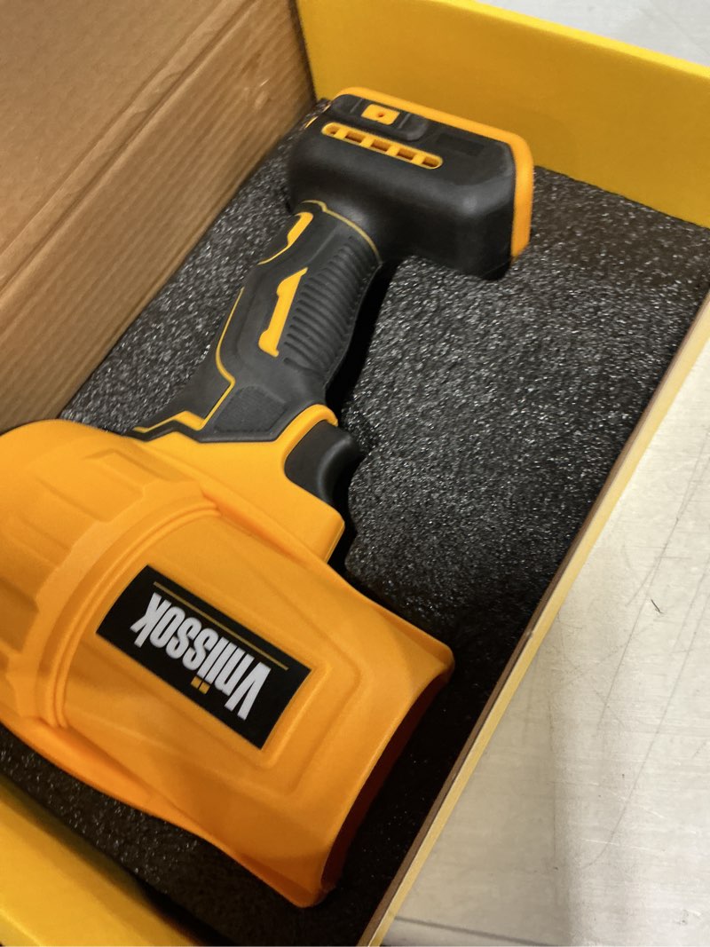 Condition photo showing Good Condition for electric cordless leaf blower dust blower for dewalt 20v battery, high-speed motor handheld jet fan air blower for patio cleaning, lawn care, blowing leaves and dust (no battery/charger) brushless leaf blower