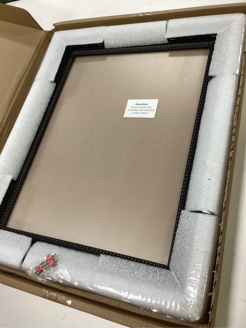 Condition photo showing Good Condition for 12x16 Wooden Picture Frames: Unique Black & Gold Wall Frames for Artwork, Paintings, Home Decor - Classic Display for 12x16 in Photos 12"x16" Balck&Gold