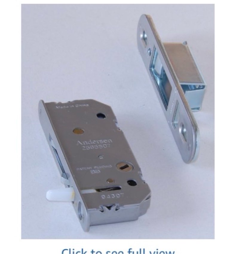 andersen reachout lock and receiver kit (2 panel) (1986 to present)