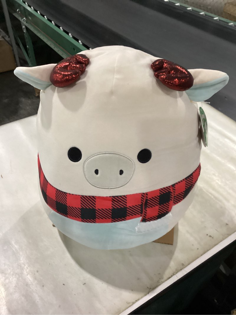 squishmallows original 16-inch matthew white moose with scarf - official jazwares plush (large)