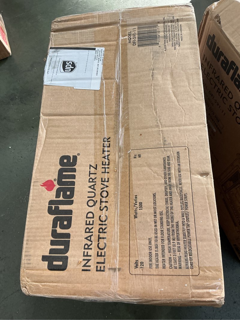 Condition photo showing New/Like New for duraflame Infrared Quartz Electric Stove Heater - DFI-591-11 - Sky Blue