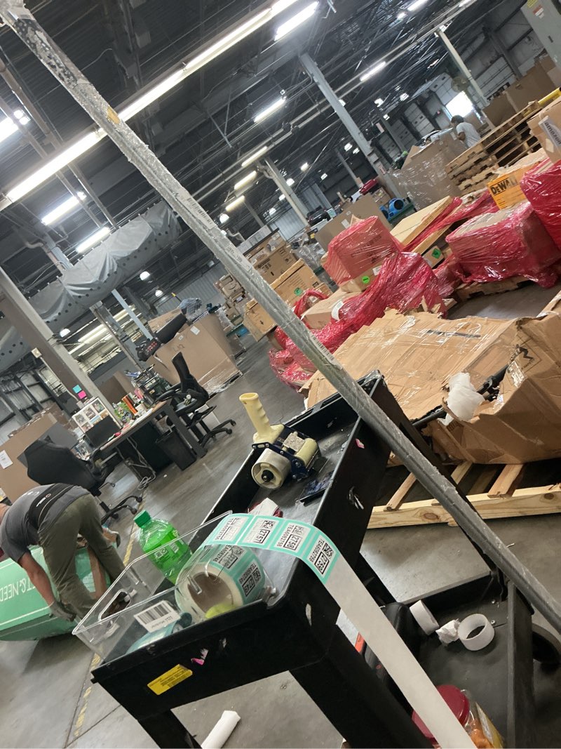 Condition photo showing Good Condition for garage door vertical track replacement, one set of left and right vertical bracket for 7 foot tall garage door, galvanized hardware rails for residential/light commercial side tracks for 2inch roller
