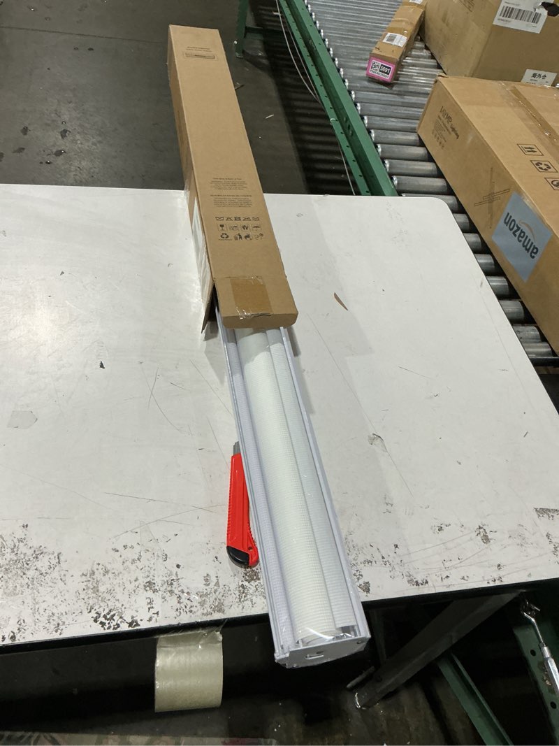 Condition photo showing New/Like New for zebra roller shades, dual layer roll up blind for living room, semi sheer shades window privacy light control for day and night, (maximum height 72inch, white color, width 30 inch) 30"w x 72"h white