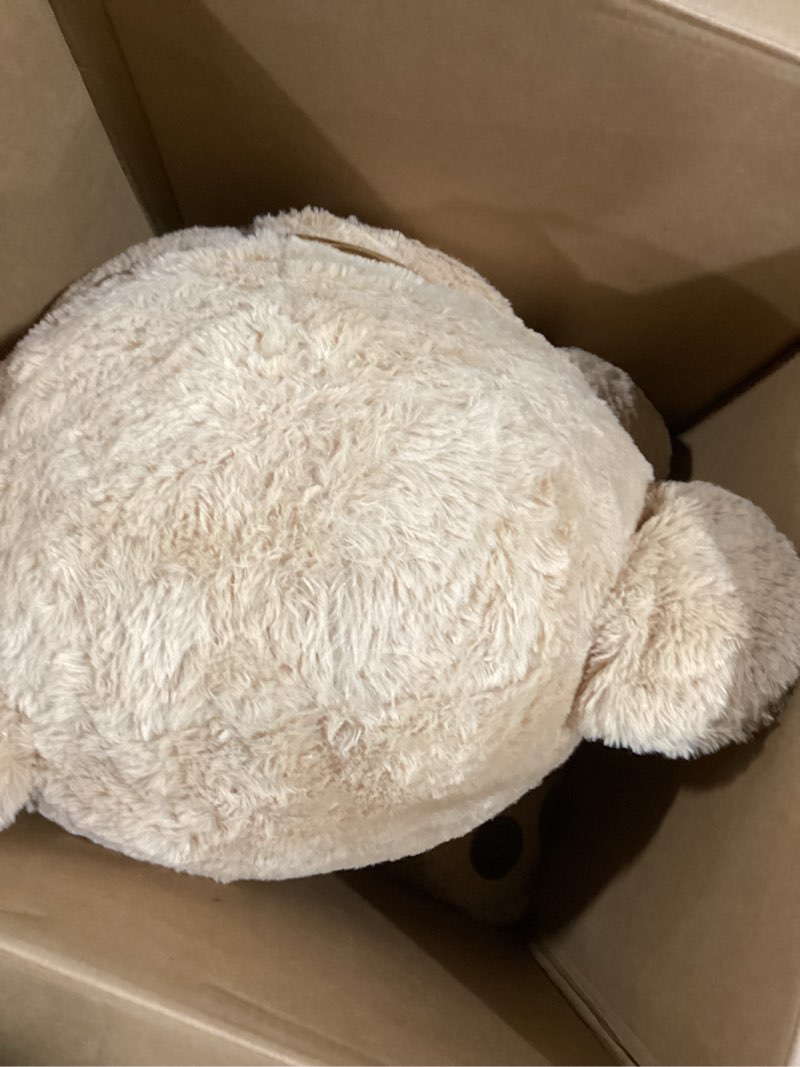 Condition photo showing Good Condition for maogolan big teddy bear stuffed animal, soft and cuddly giant teddy bear plush with i love you red heart,valentines gift for kids,girlfriend,boyfriend,lover,36 inches 36 inches brown