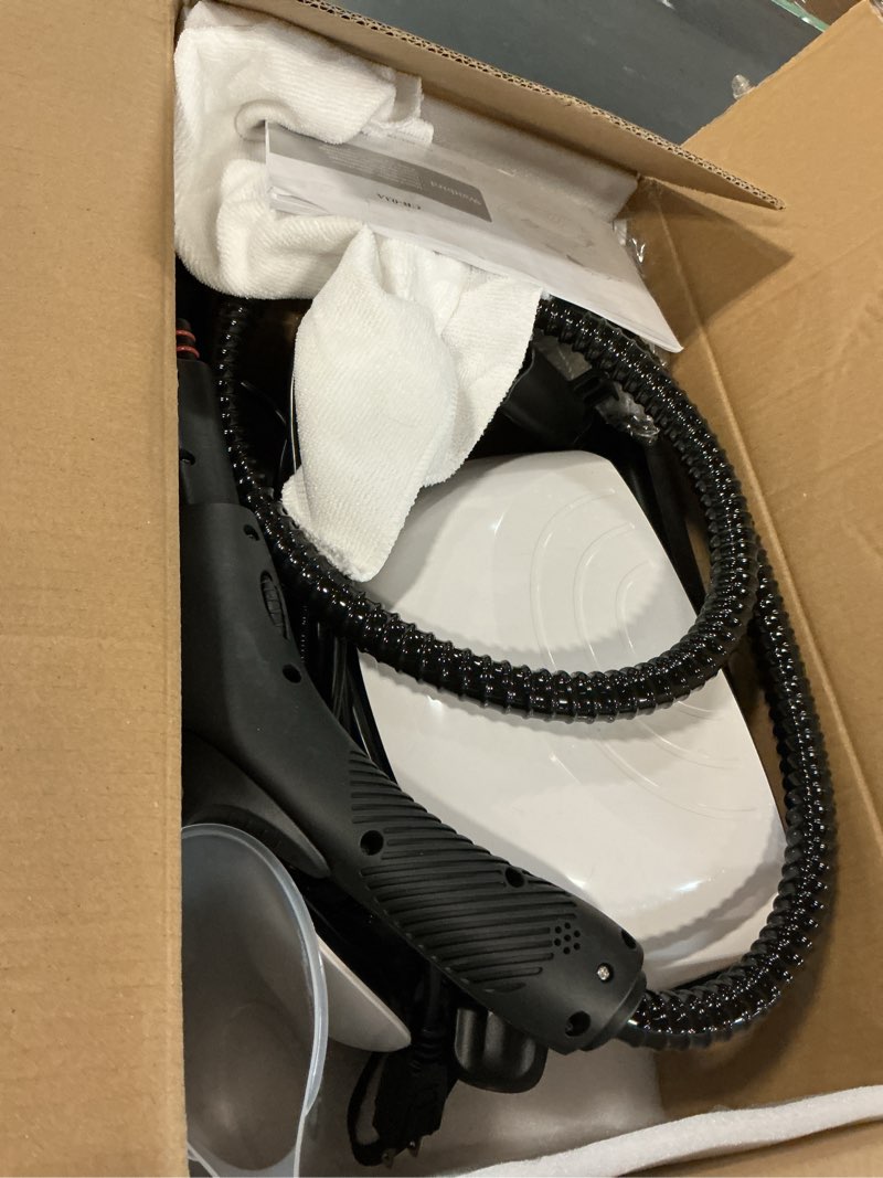 Condition photo showing Good Condition for multi-surface steam cleaner with 21 accessories for kitchen grease, bathroom grout, tile floors, and windows - handheld & chemical-free large