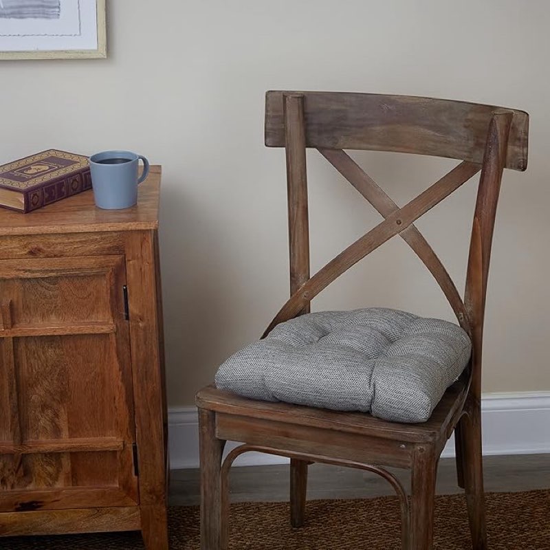 klear vu tyson gripper universal non-slip overstuffed dining chair cushion