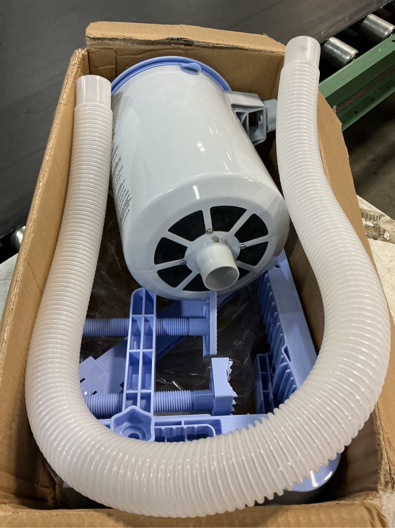 Condition photo showing Good Condition for deeprclean newly above ground pool skimmer with solar digital thermometer, wall mount surface skimmer with adjustable height bracket, auto skimming for pool surface floating leaves & debris-lavender