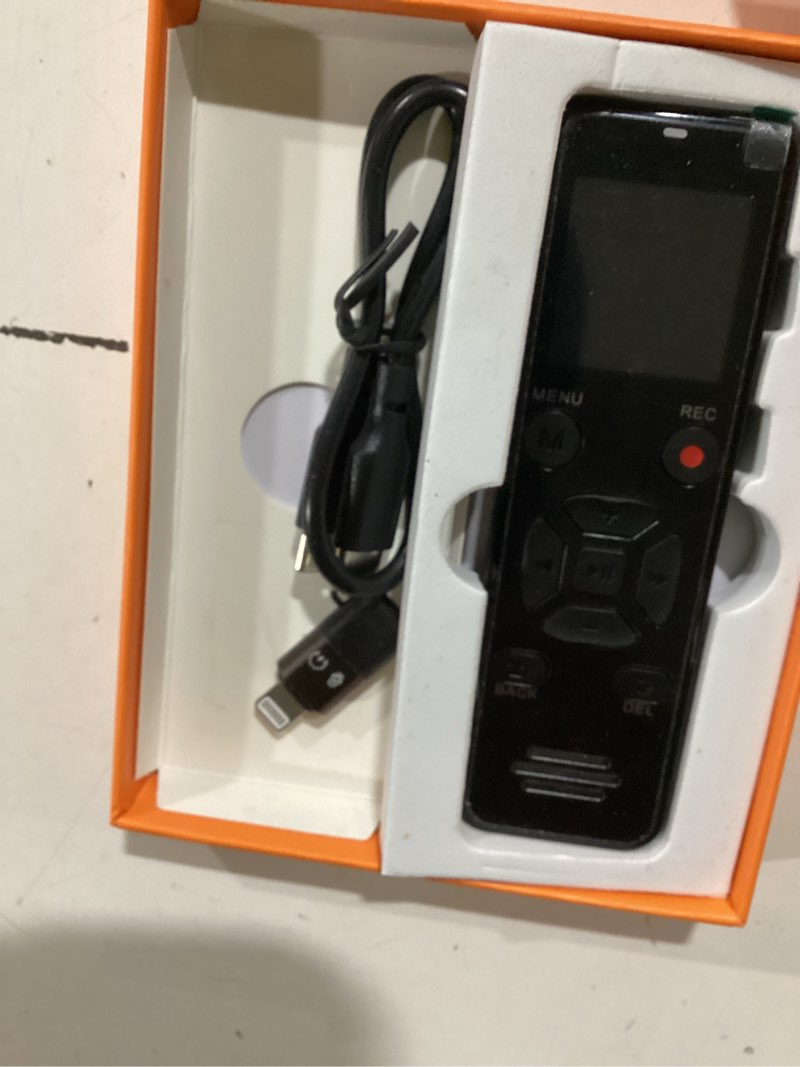 Condition photo showing New/Like New for AI Digital Voice Recorder 128GB: AI Transcribe & Summarize Voice Activated Recorder with Playback | OTG - Portable Tape Recorder for Meeting & Lectures