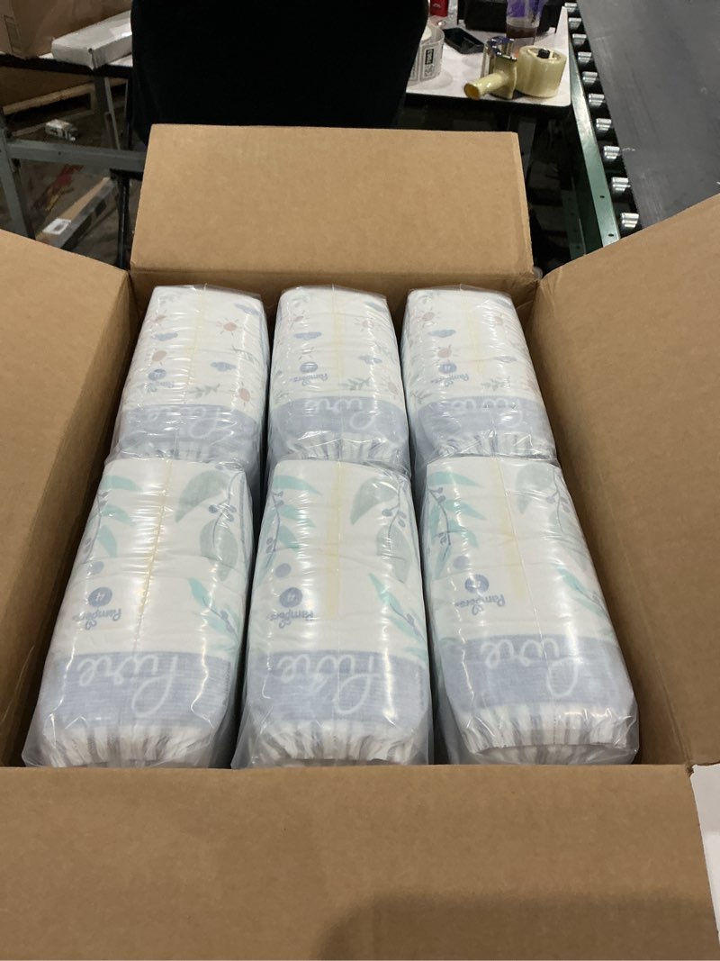 Condition photo showing New/Like New for pampers baby diapers - pure protection - size 4, 150 count, for up to 100% leakproof, premium plant-based skin protection