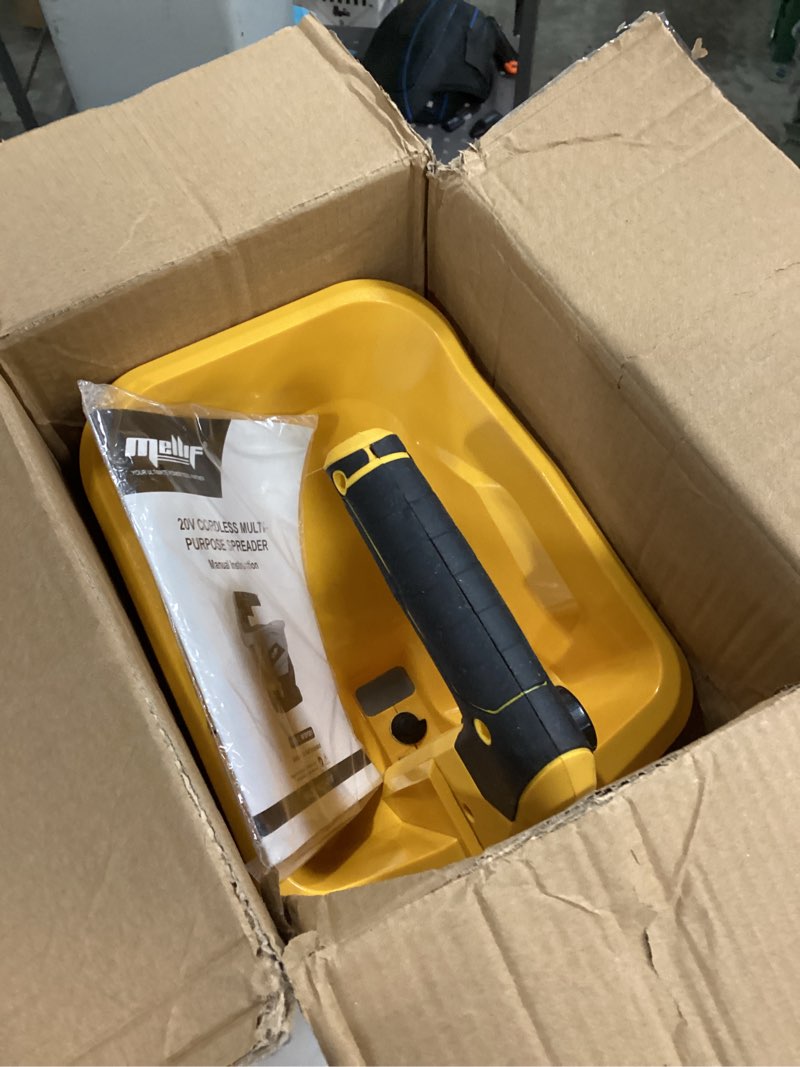 Condition photo showing New/Like New for Mellif 20V Cordless Multi Purpose Spreader  MFSPD01