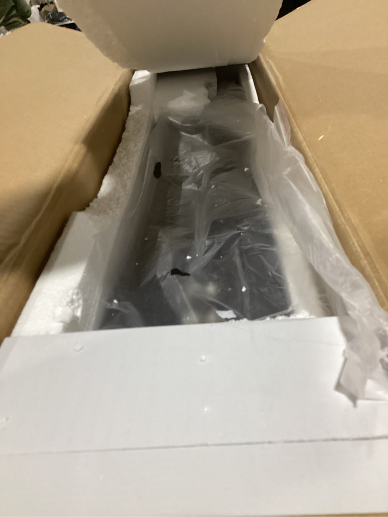 Condition photo showing As Is for Medicine Cabinets for Bathroom, Black Arched Medicine Cabinet Recessed or Surface Wall-Mounted,Modern Bathroom Vanity Mirror with Storage, Mirrored Cabinet with Adjustable Shelves,16x31 Inch Black 16*31inch