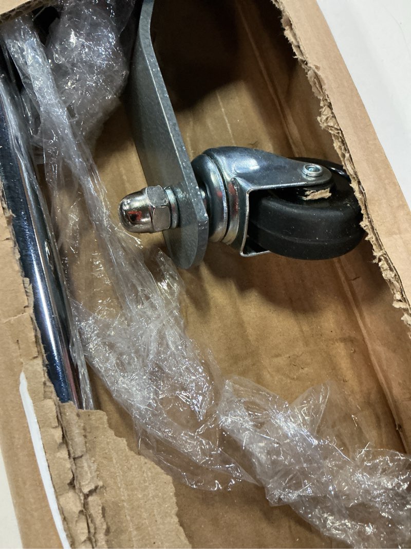 Condition photo showing Good Condition for medline 4 leg iv poles stand, 2 hook, 4 caster, chrome, 47 to 85" adjustable height