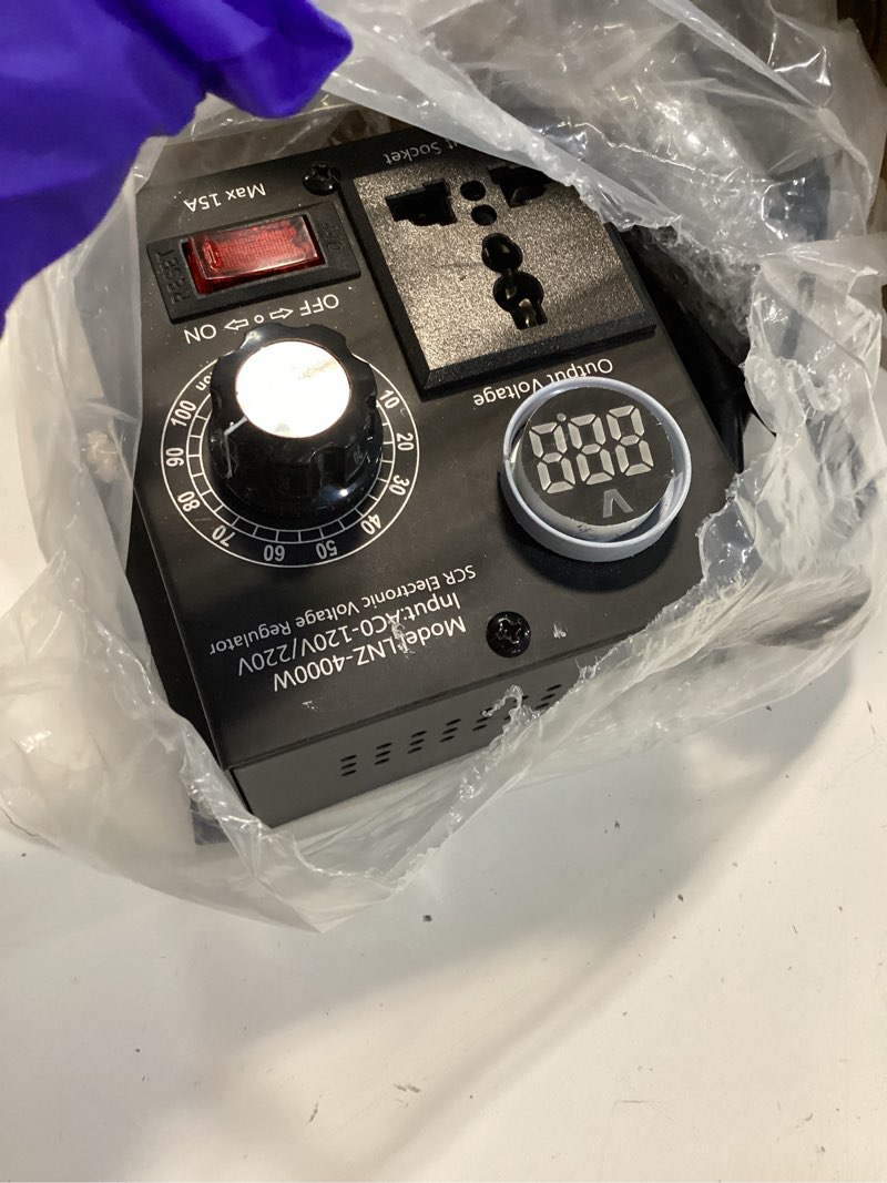 Condition photo showing Good Condition for ac variable speed controller, 120v~220v 15a 4000w scr voltage controller for router fan electric mot
