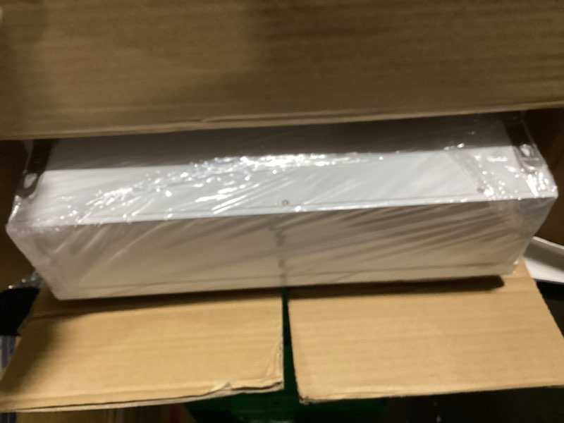 Condition photo showing Good Condition for LAVIEVERT Jewelry Armoire with LED Lighted Mirror, Wall/Door Mounted Frameless Mirror with 3 Color Lights, Lockable Jewelry Cabinet Hanging Jewelry Organizer with 2 Drawers - Black