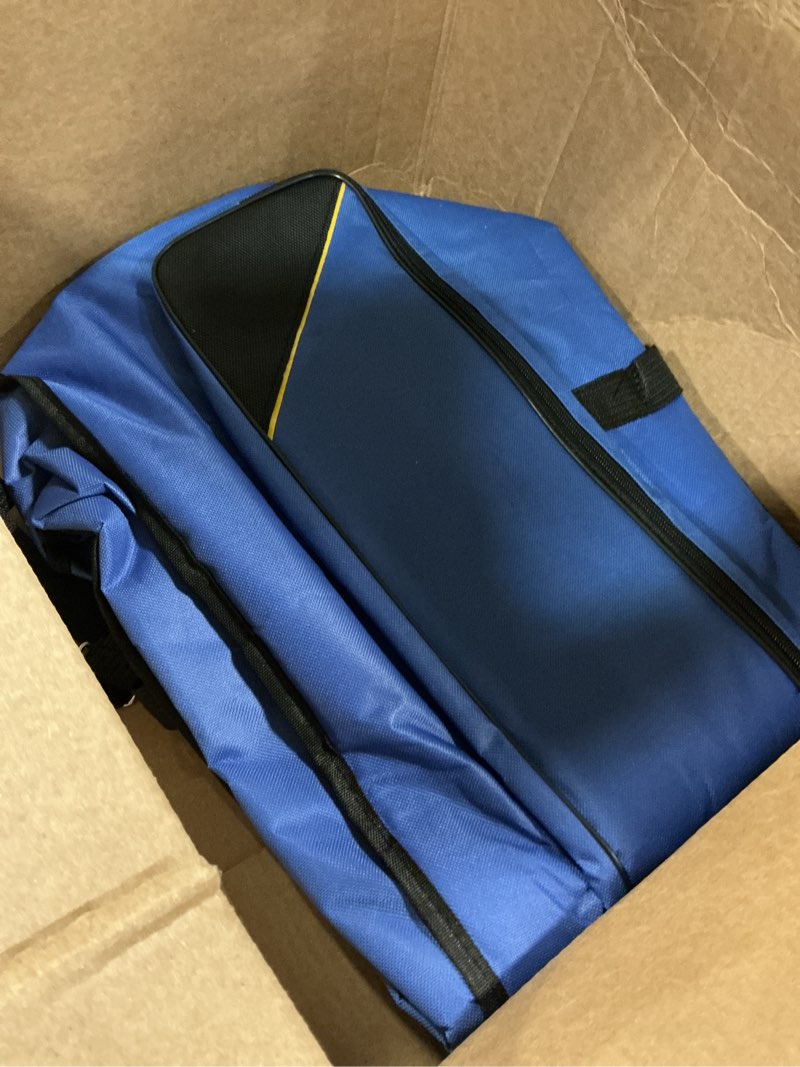 Condition photo showing Good Condition for tomotato trombone gig bag, padded soft design oxford cloth water-resistant case with adjustable shoulder straps, for tenor trombone protection and accessories storage blue