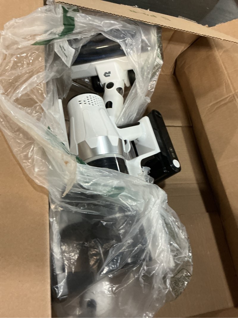 Condition photo showing As Is for electrolux ultimate600 complete home cordless stick vacuum with 3 specialized nozzles (multi-surface, hard floor & pet), 50-minute run time, 3 power modes, white white ultimate600 complete