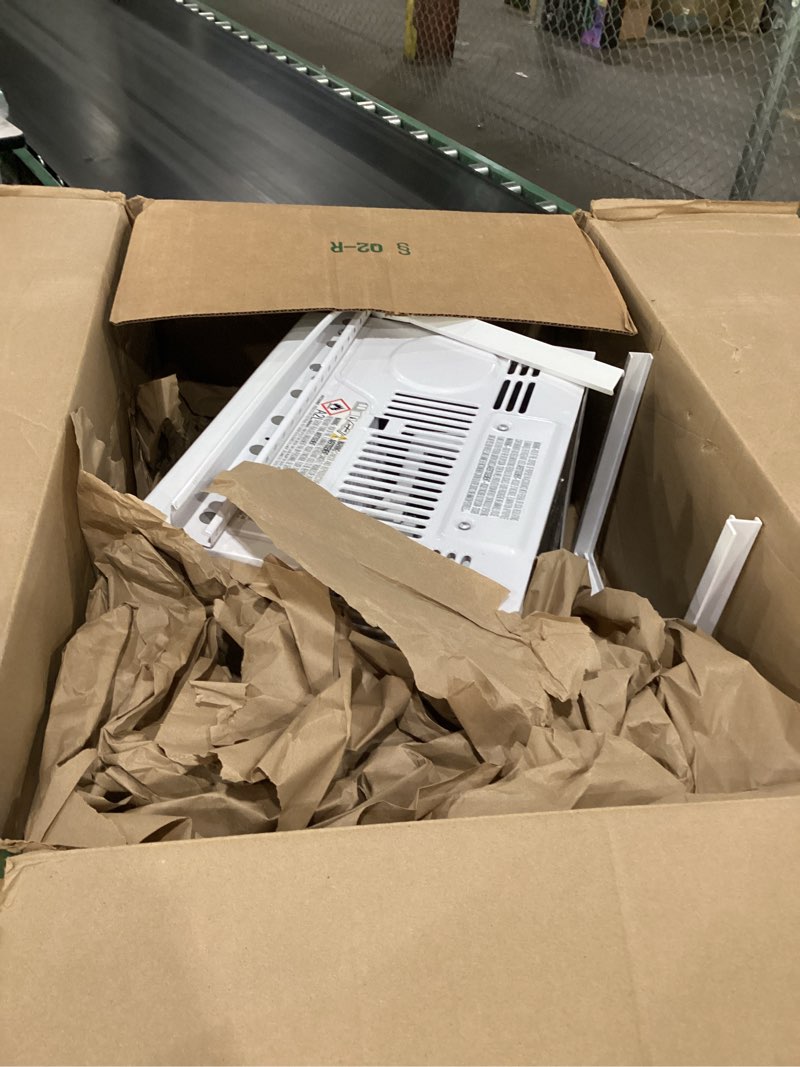 Condition photo showing As Is for Midea 5,000 BTU EasyCool Small Window Air Conditioner - Cool up to 150 Sq. Ft. with Easy-to-Use Mechanical Controls and Reusable Filter, Perfect for Small Bedroom, Living Room, Home Office