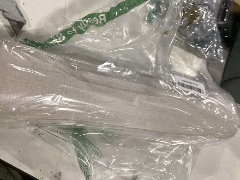 Condition photo showing Good Condition for beige grasscloth peel and stick wallpaper, modern textured fabric linen vinyl wallpaper, removable self-adhesive contact paper for bedroom kitchen cabinets 15.75"x393.7" beige 15.7" x 393.7"